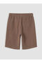 Vizyon New Season Boys' Muslin Shorts with Elastic Waist - 4