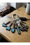 Set of 6 Pixel Design Diamond Weapon Keychains - Block Game Themed Gamer Bag Ornament - 3