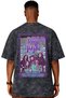 Deep Purple Rock Metal Music Band Back Printed Unisex Oversize Vintage Washed T-Shirt