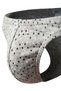 Men's Geometric Patterned Gray Cotton Classic Slip Underpants - 3
