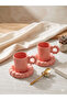 Fluffy Ring Handle Bubble Double Espresso and Cup Set -140 ml - 3