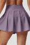 Women's High Waist Pocketed Purple Leggings Skirt Sports Shorts Skirt Sea Beach Shorts - 4