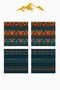 Digital Printed Soft Textured 4-Piece Throw Pillow Cover Set Krl0105 - 3