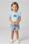 Girls T-Shirt Short Sleeve, 5-6Y