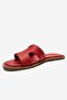 Biora Red Genuine Leather Women's Slippers - 6