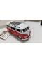 Toy Metal Model 1 / 36 Pull and Go Red 1963 Volswagen T1 Bus Minibus - 3