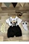 Patron Baby Concept 1 Year Old Birthday Salopet Shirt Socks Bow Tie Set - 2