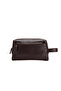 Brad Dark Brown Genuine Leather Zippered Portfolio Handbag - 4