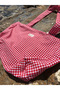 Red Plaid Fabric Bag - 3