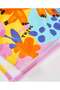 Children's Animal Printed Poncho Towel Pink - 4
