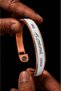 Ataturk Signed Copper Bracelet 1881-193∞ Written on It for Men and Women Adjustable Magnet Model Magnetic Copper Bracelet - 6