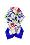 وشاح/باندانا مزخرف بالزهور مقاس 50×50 سم - 4