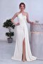 Women's Strapless Stone Detailed Slit Tailed Evening Dress Woven White, Burgundy, Navy Blue, Black - 6