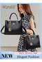 PU Leather Women Shoulder Bag Women's Handbag Elegant Patent Leather Bag Waterproof Handbag Shoulder