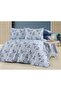 Natural Cotton Double Duvet Cover Set - 52 Thread Woven Bahardalı Series - 3