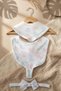 Aura Pastel Pointelle 3-Piece Baby Set - 100% Cotton Breathable Knitted Fabric, Bandana Bib, Snap Fasteners
