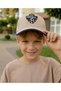 7-12 Years Old Boys' Football Themed Hat with Visor and Piping Detail - 2