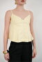 Striped Strap Blouse - Yellow |   D2791 - 4