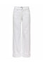 Women's White Onlella Mw Wide Fold up Dnm White Taı Jean - 4