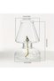 Vintage-Inspired Clear Glass Lantern with Permanent Fiberglass Wick – Refillable & Smokeless Decorative Table Lamp for Home Decor, Weddings & Gifting - 3