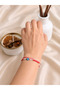 Red and White Multi-Strand Evil Eye Beaded Women's Bracelet - 2