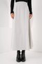Women's Pocket Detailed Cotton Gray Skirt - 2