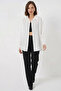 Women's Oversize Striped Viscose White Shirt