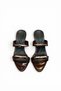 Women's Slippers Heeled Brown Buckle Pointed Evening Dress Shoes New Season F403 - 5