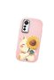 Mi 12 Lite Compatible Case Camera Protector Pink Silicone Couple Phone Case Cat Pattern - 3