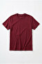 Women's Red Regular Full-Fit Cotton Combed Cotton Crew Neck T-Shirt
