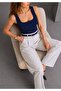 Women's Slim Fit Cotton Sleeveless Thick Strap Square Neck Bodysuit - 3