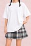 Women's Frieren Printed Oversize Crew Neck Cotton Casual Combed Cotton T-Shirt - 2