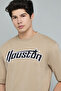 Typography Print T-Shirt with Crew Neck and Short Sleeves - 4