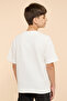 Embroidered T-Shirt with Crew Neck and Short Sleeves - 6