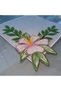 Design Your Own - Modular Lily Embroidered Brooch with Snap Fasteners (2 Pieces 70X90Mm) - 3