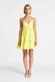 Women's Mini Summer V-Neck Thin Strap Flounce Woven Dress %100 Cotton Comfortable Casual Modern Stylish Elegant - 4