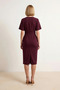 Women's Midi Length V-Neck Short Sleeve Shift Cut Woven Dress Waist Detailed Casual Comfortable Daily Modern - 5