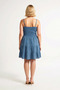 Women's Plus Size Strappy A-Line Mini Dress 100% Cotton Muslin Square Neck Sleeveless Comfortable Casual Modern - 5