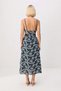 Women's Strappy V-Neck Embroidered Maxi Slip Dress 100% Cotton Woven Lined Daily Casual Modern - 5