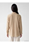 Lcw Everyday Beige Textured Gathered Women's Shirt Tunic - 4