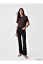 Brown Crew Neck Embroidered Blouse - 2