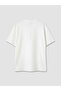 White Loose Fit Crew Neck Printed Men's T-Shirt - 7