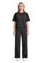 Premium - Sway Collection |   Black Basic High Waist Modal Wide Leg Women's Trousers - 4