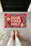 Good Vibes Only Boho Retro Decorative Door Mat 70X45 cm - 2