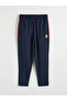 Navy Blue Regular Fit Barcelona Embroidered Men's Sweatpants - 6