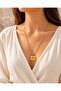 Big Clover Gold Steel Necklace - 3
