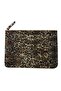 Leopar16 Inch Lined Zippered Silk Wool Blend Felt Handbag - 2