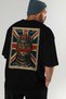 For the Love of Cats 65 Cats Printed Black Oversize T-Shirt 100% Cotton Unisex Cat Lover Premium Design - 8