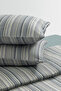 Lunel Single Yarn-Dyed 100% Cotton Duvet Cover Set - Indigo - 4