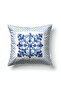 Ciao Patterned Limoncello Porcelain Detailed Square Throw Pillow Cover 43 X 43 cm Double-Sided Throw Pillow Cover - 2
